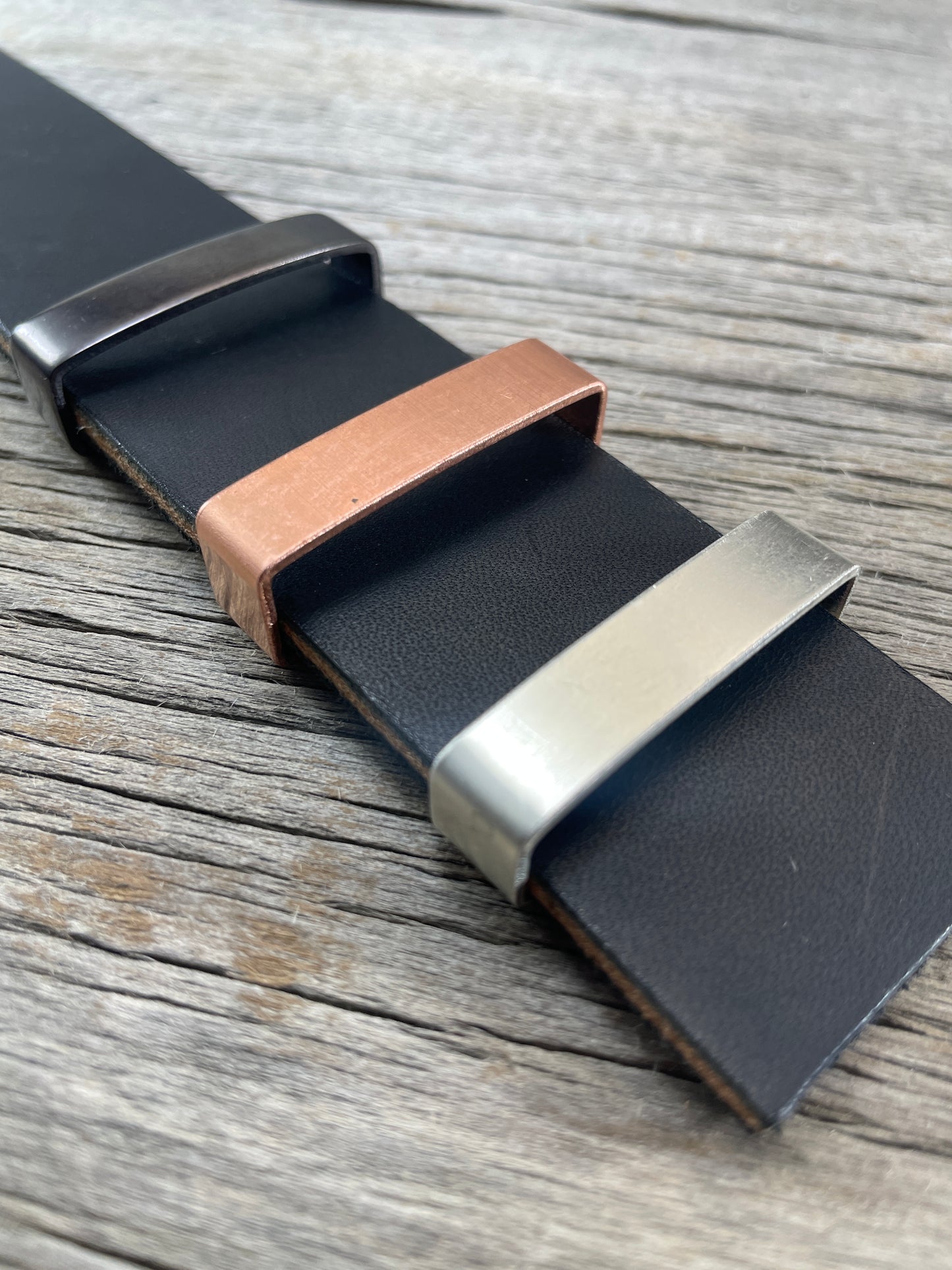 Belt Keeper Loops - Copper - Silver - Gunmetal