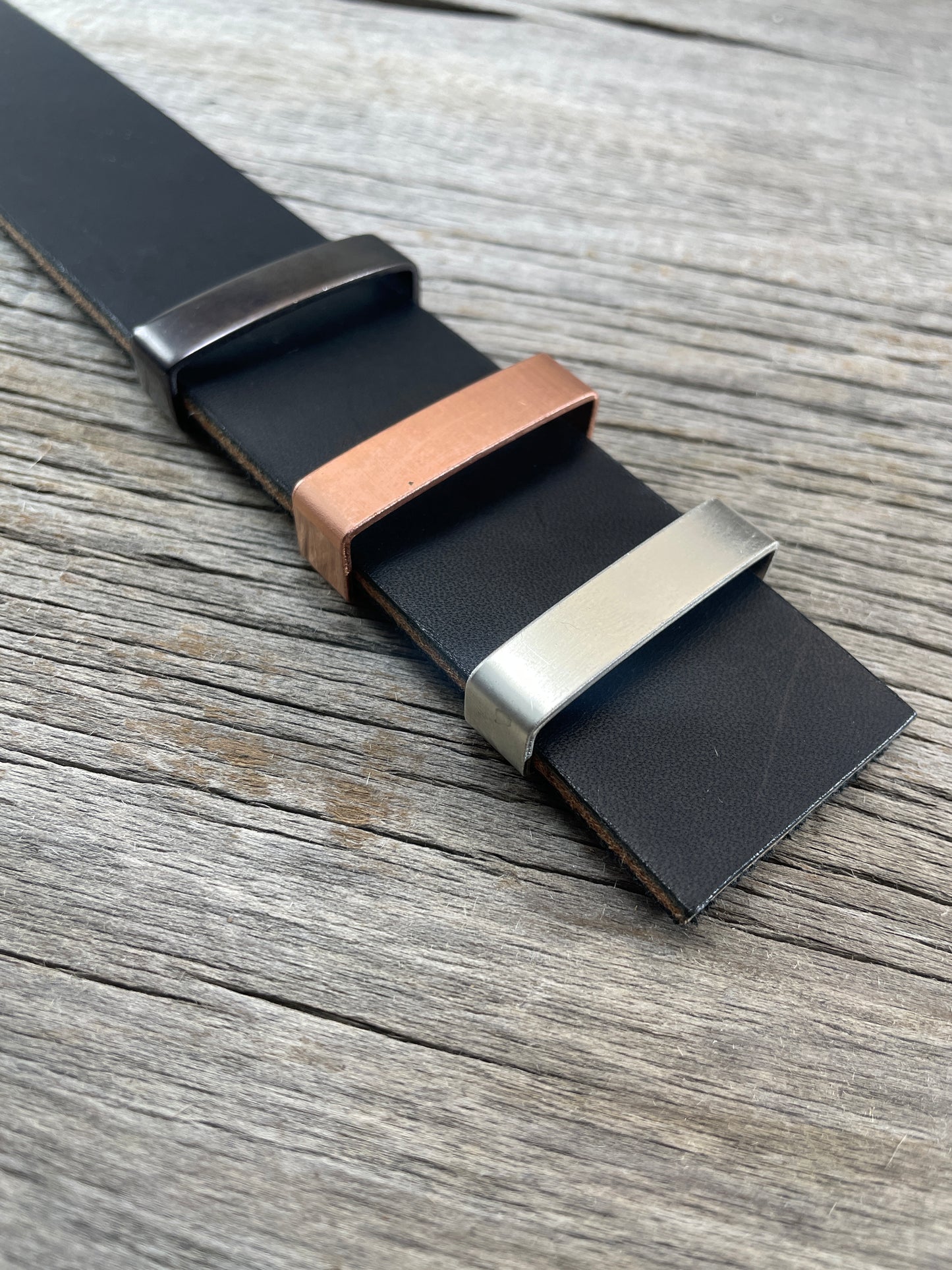 Belt Keeper Loops - Copper - Silver - Gunmetal