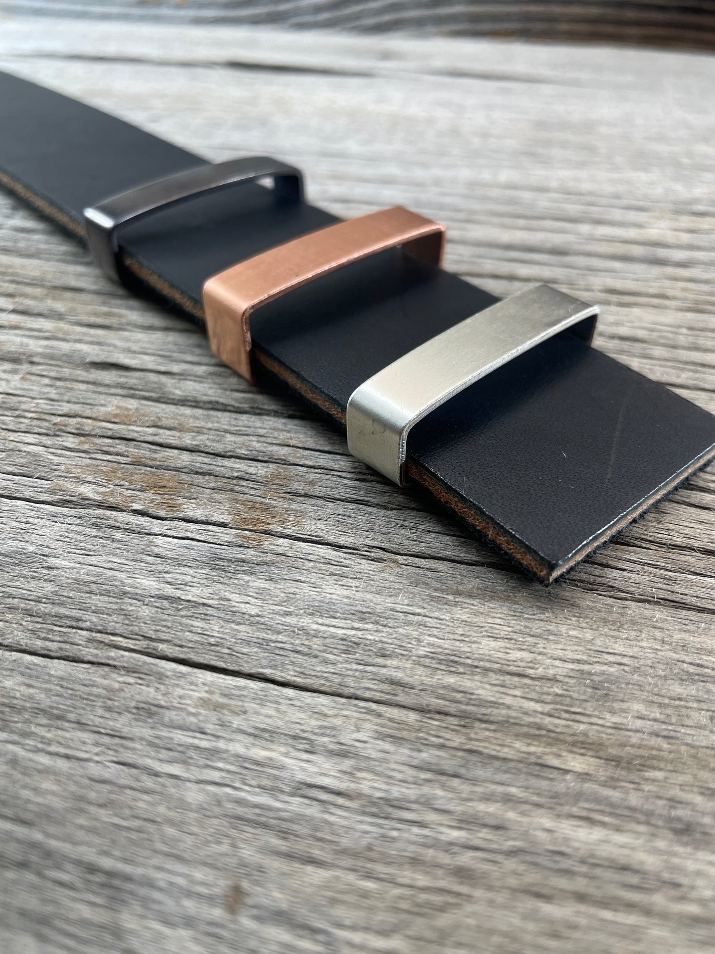 Belt Keeper Loops - Copper - Silver - Gunmetal