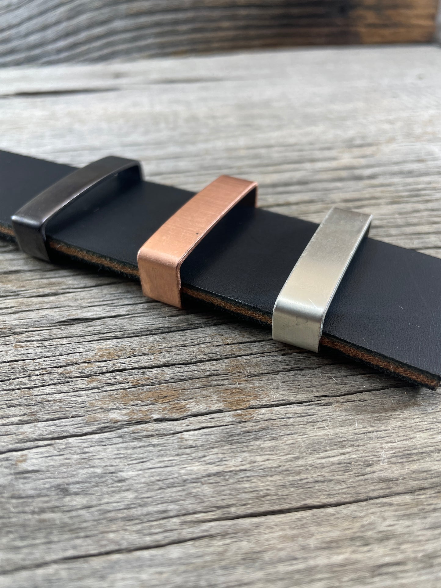 Belt Keeper Loops - Copper - Silver - Gunmetal