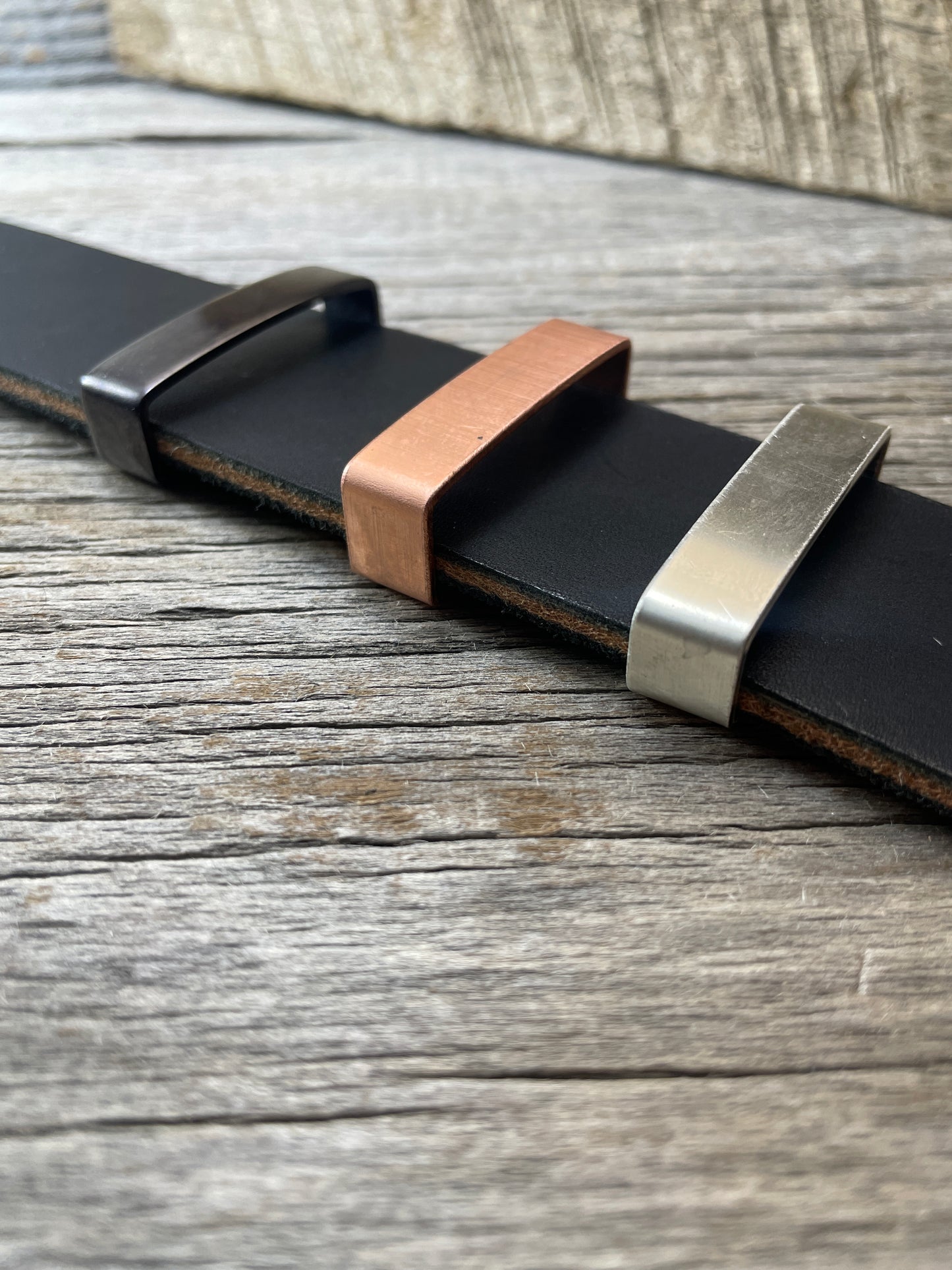 Belt Keeper Loops - Copper - Silver - Gunmetal