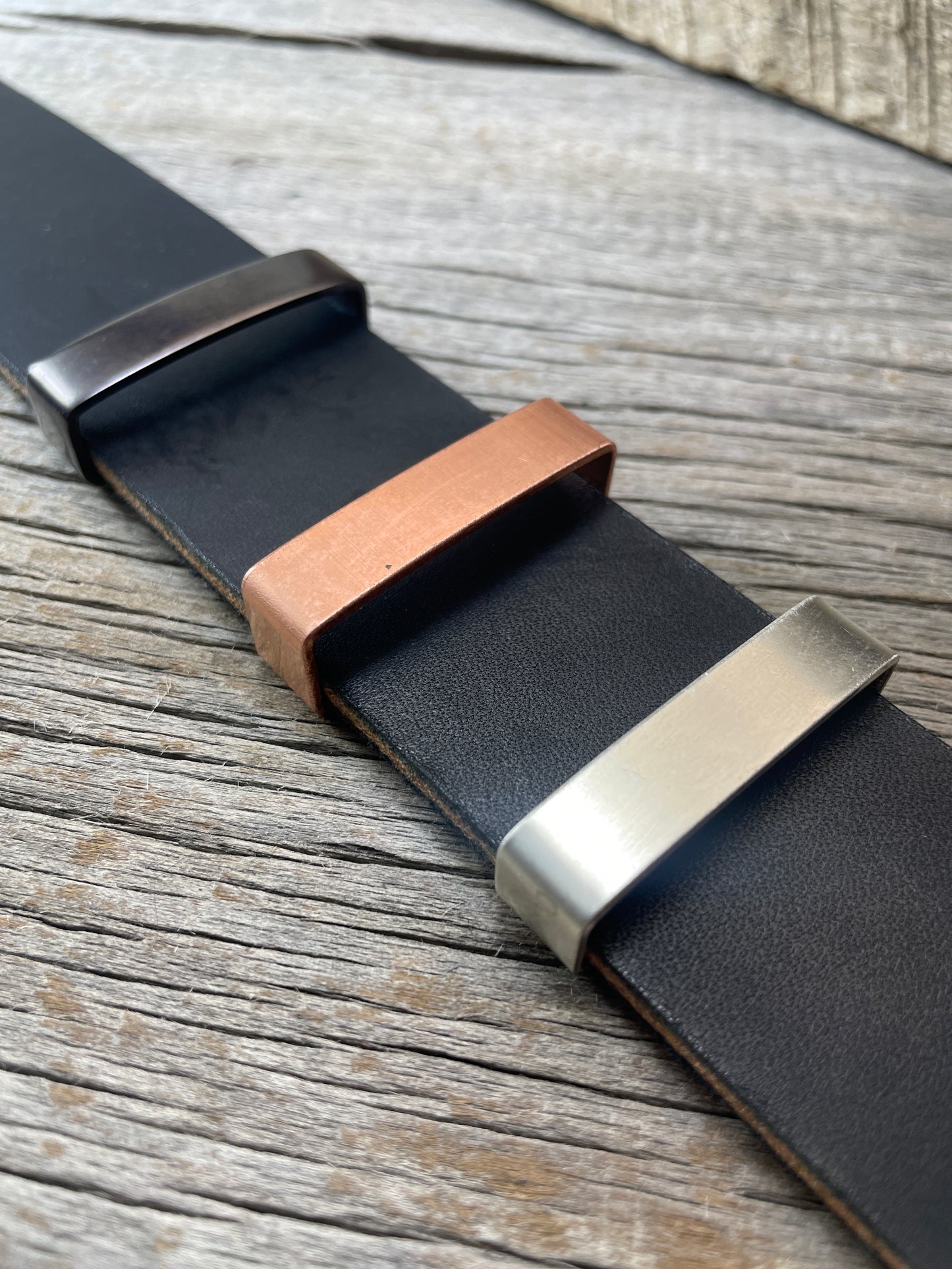 Belt Keeper Loops - Copper - Silver - Gunmetal