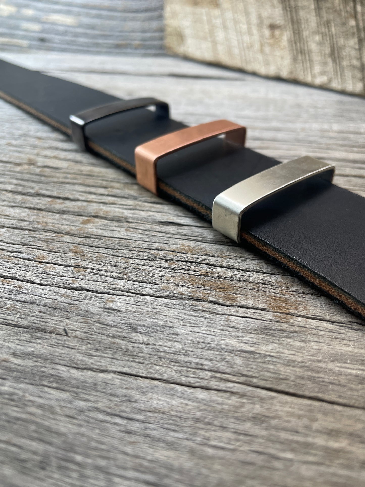 Belt Keeper Loops - Copper - Silver - Gunmetal