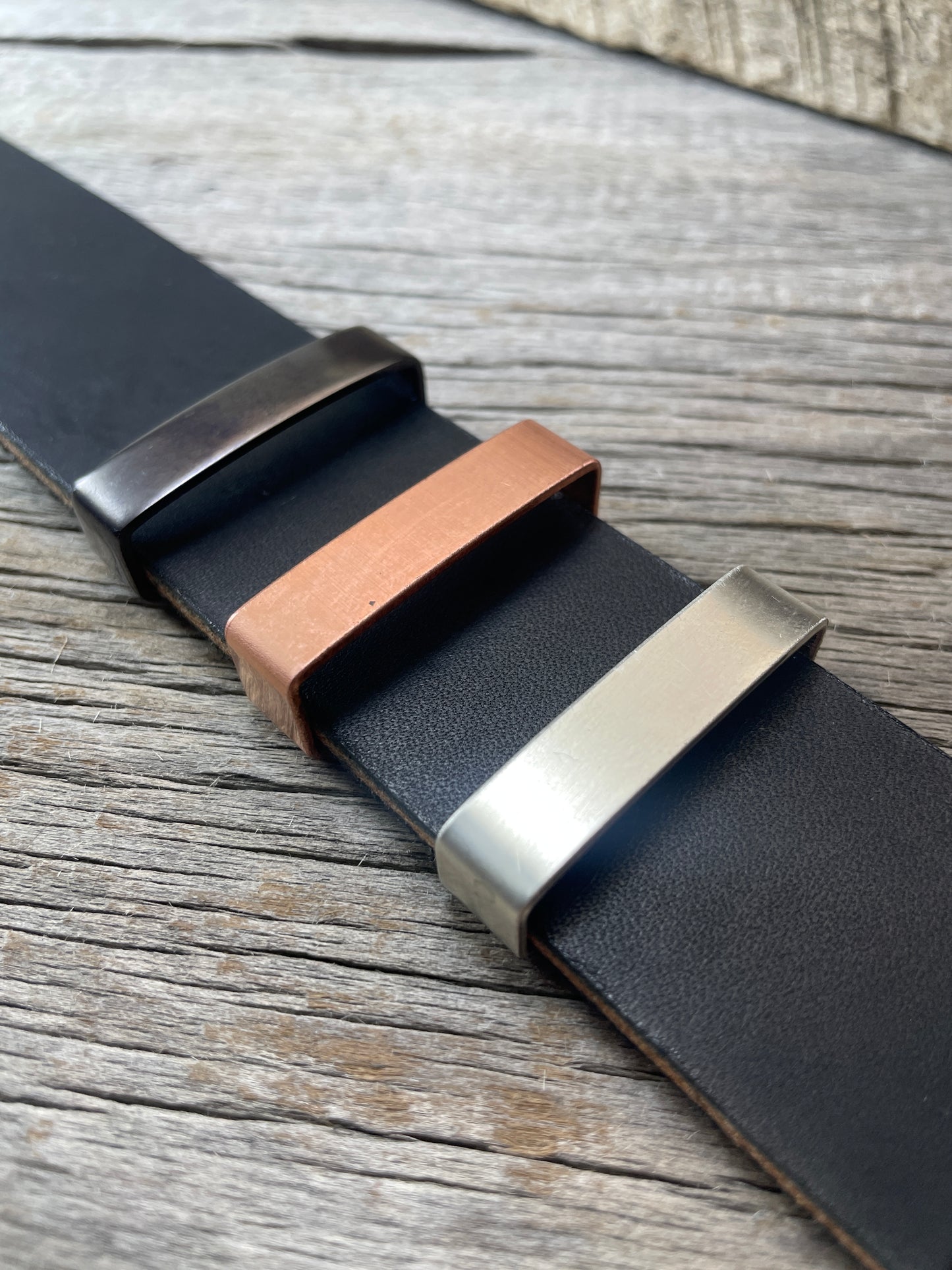Belt Keeper Loops - Copper - Silver - Gunmetal
