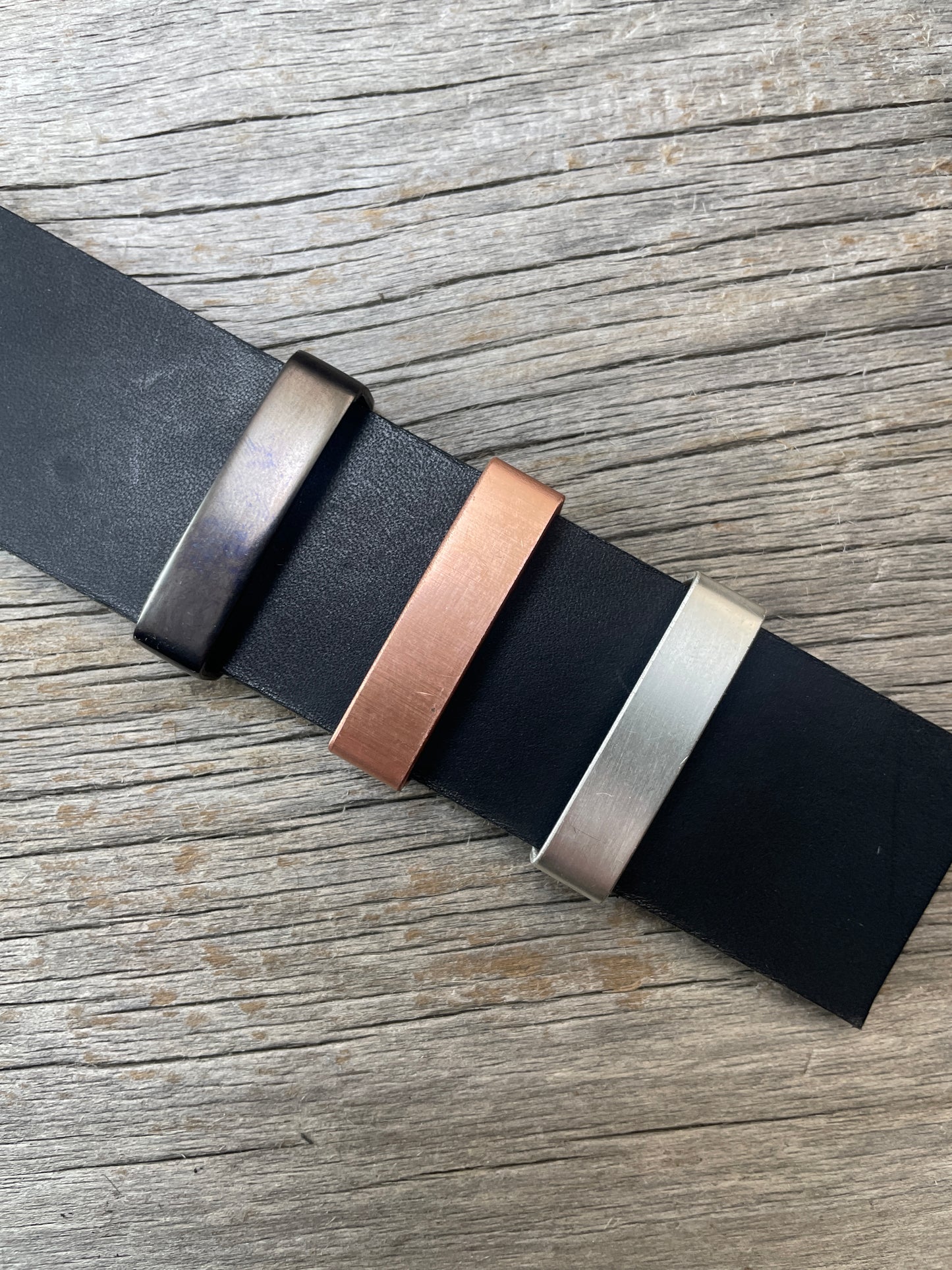 Belt Keeper Loops - Copper - Silver - Gunmetal