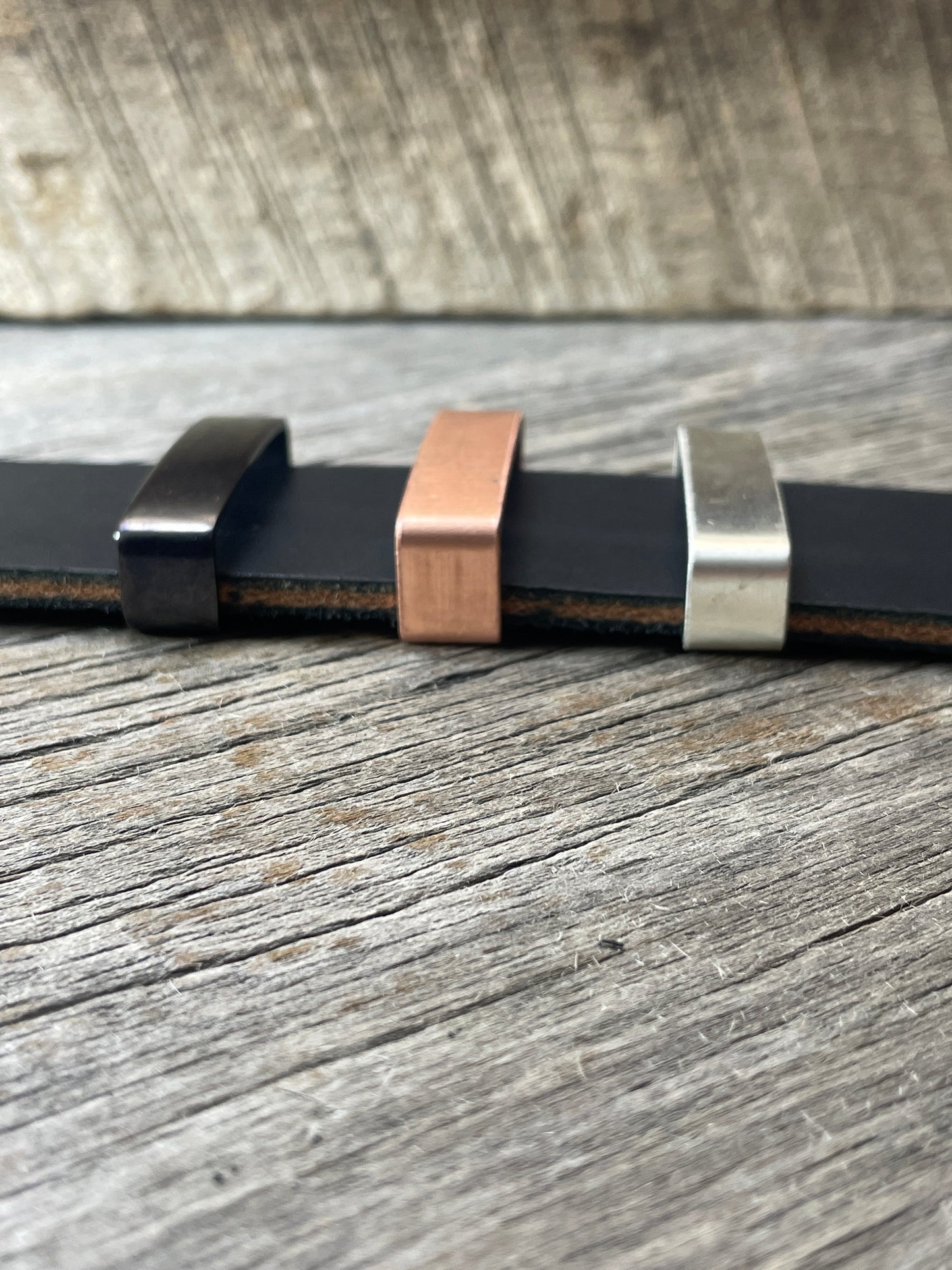Belt Keeper Loops - Copper - Silver - Gunmetal