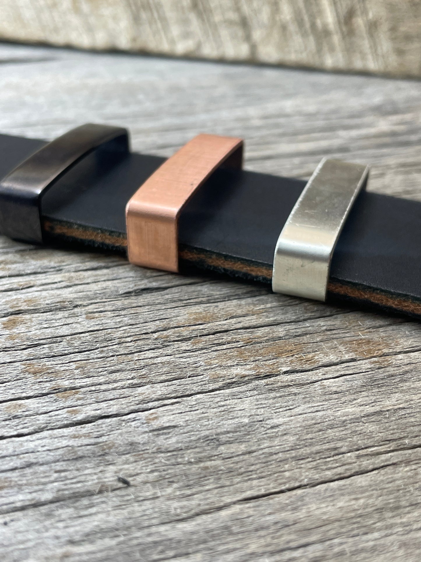 Belt Keeper Loops - Copper - Silver - Gunmetal