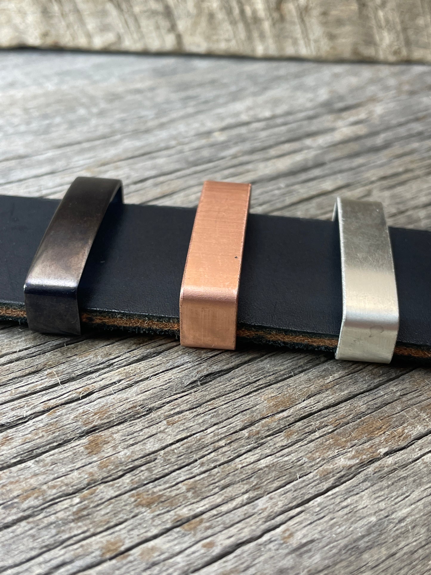Belt Keeper Loops - Copper - Silver - Gunmetal