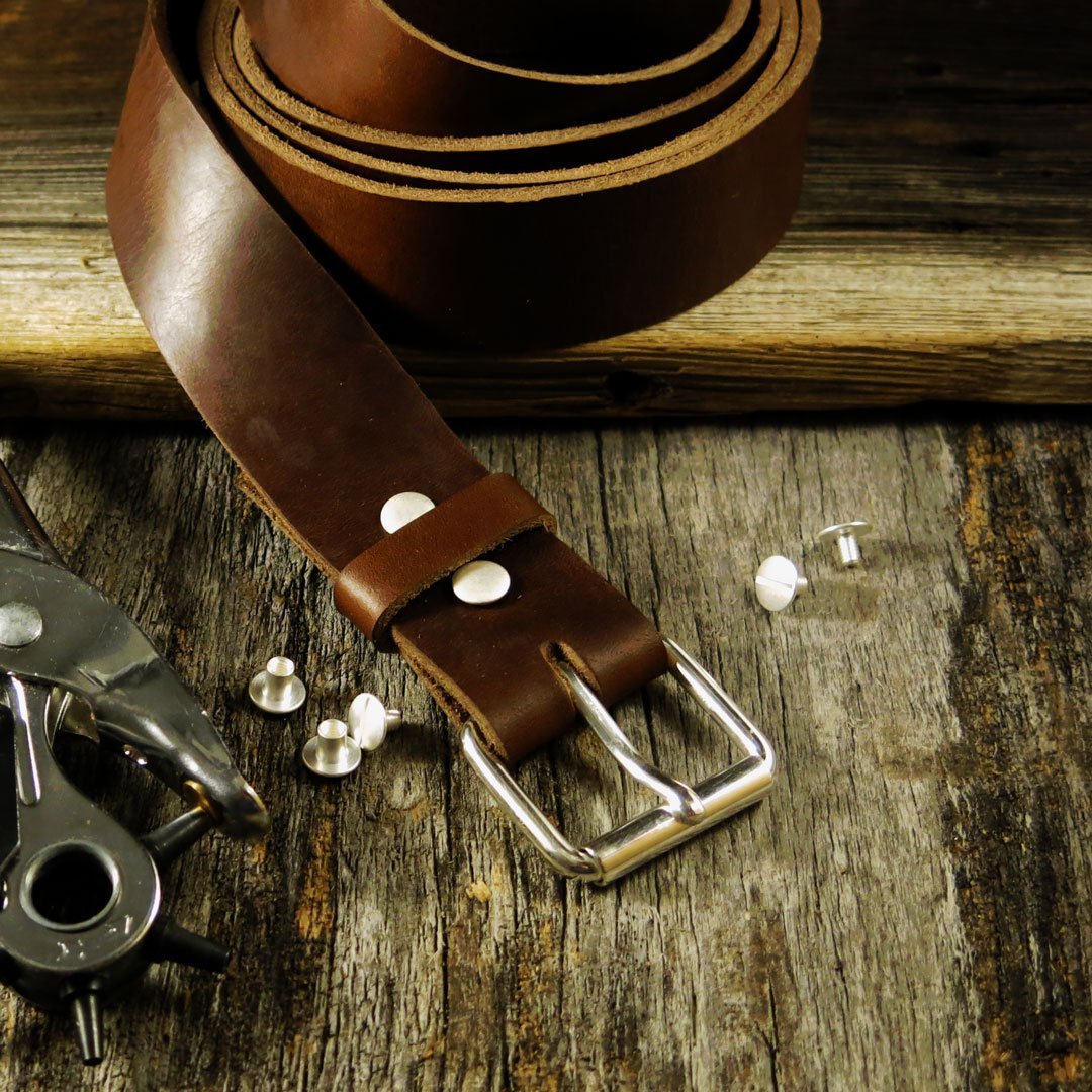 Leather cheap belt kits
