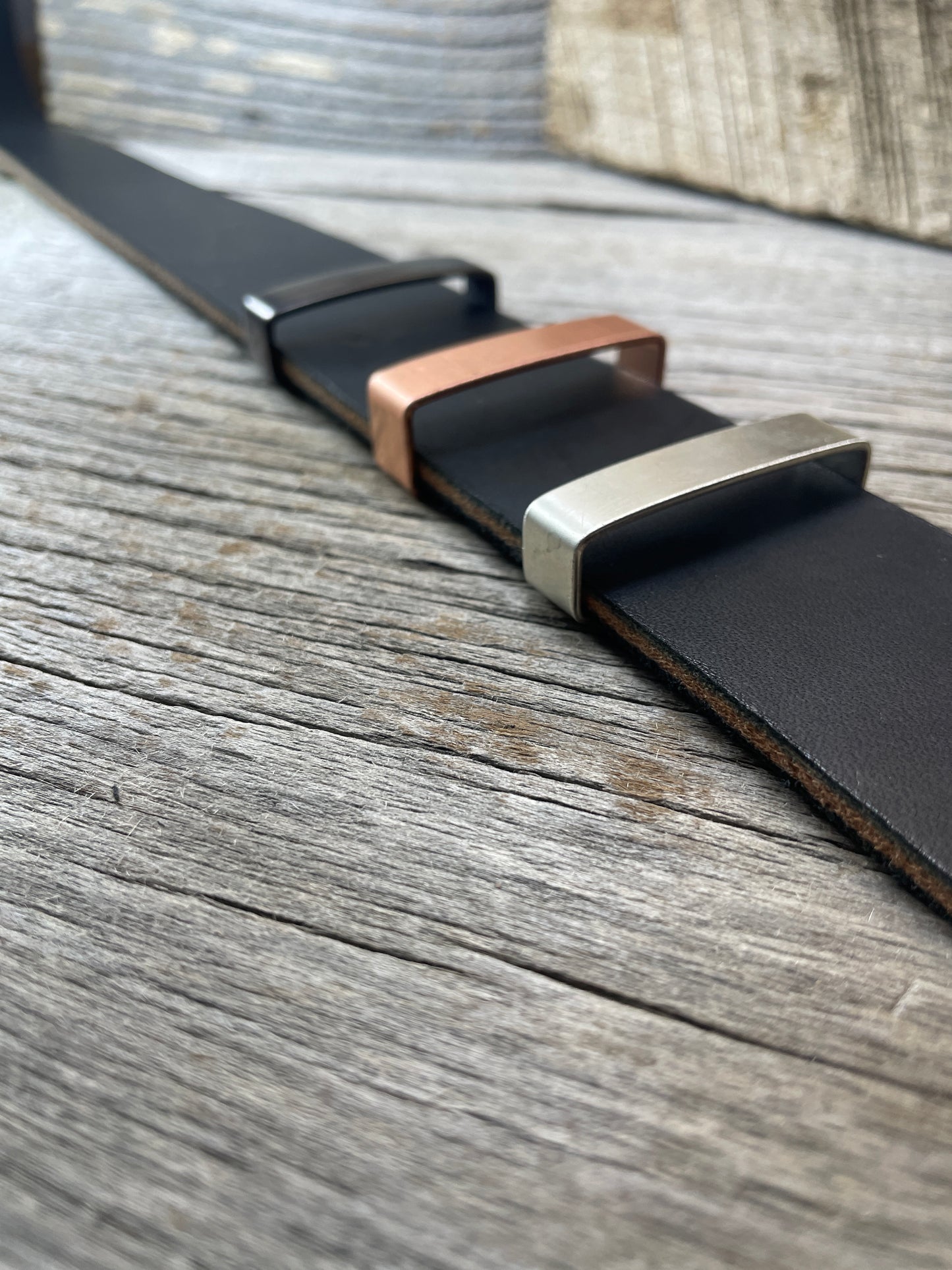 Belt Keeper Loops - Copper - Silver - Gunmetal