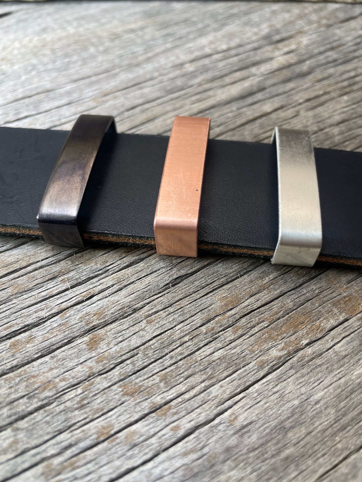 Belt Keeper Loops - Copper - Silver - Gunmetal