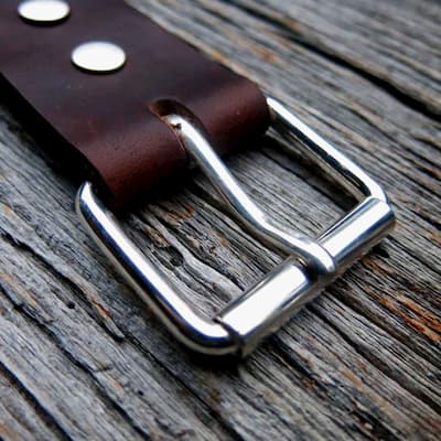 black silver buckle