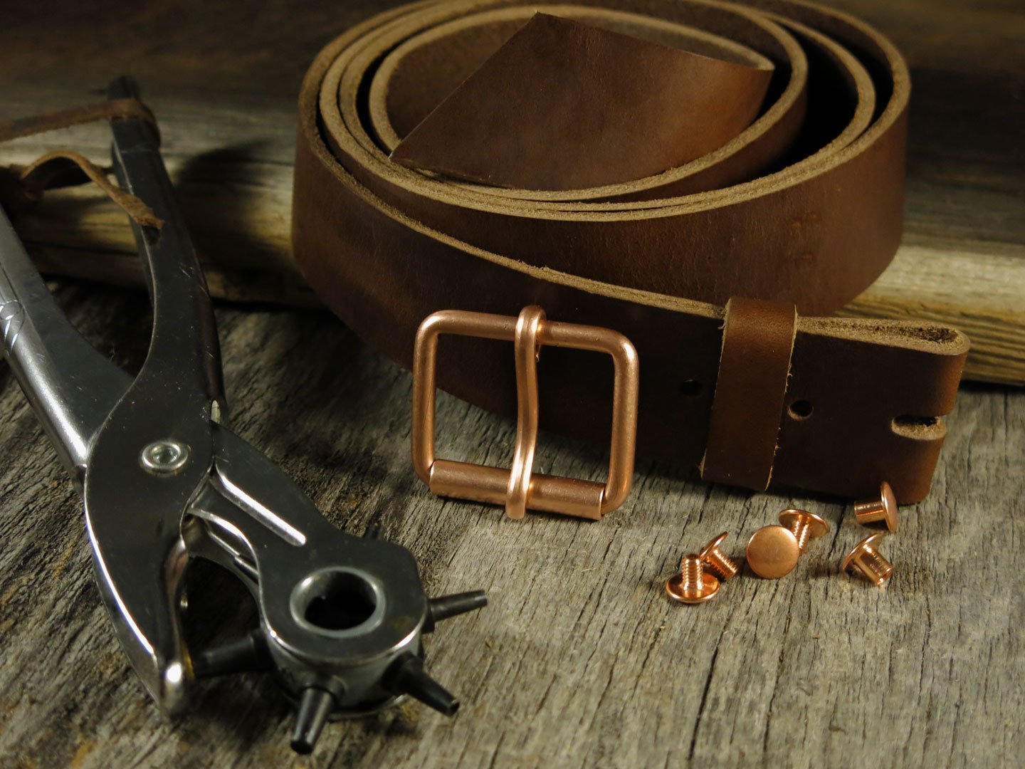 Belt Build Kit - Copper Buckle