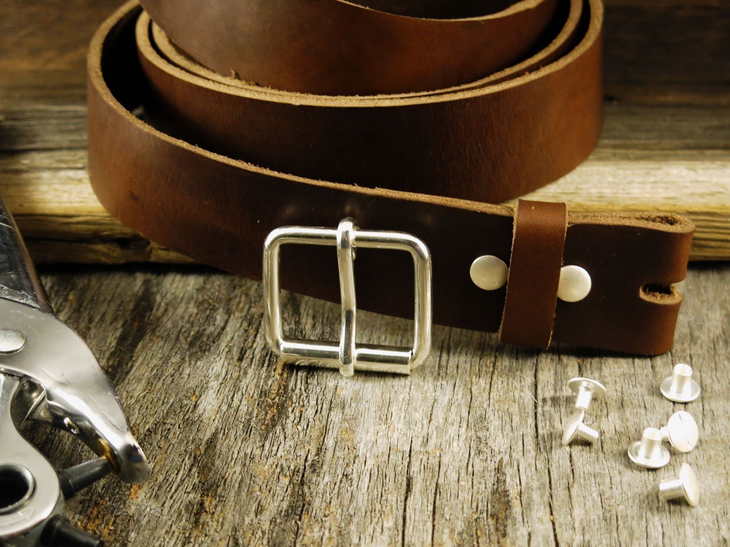 Leather cheap belt kits