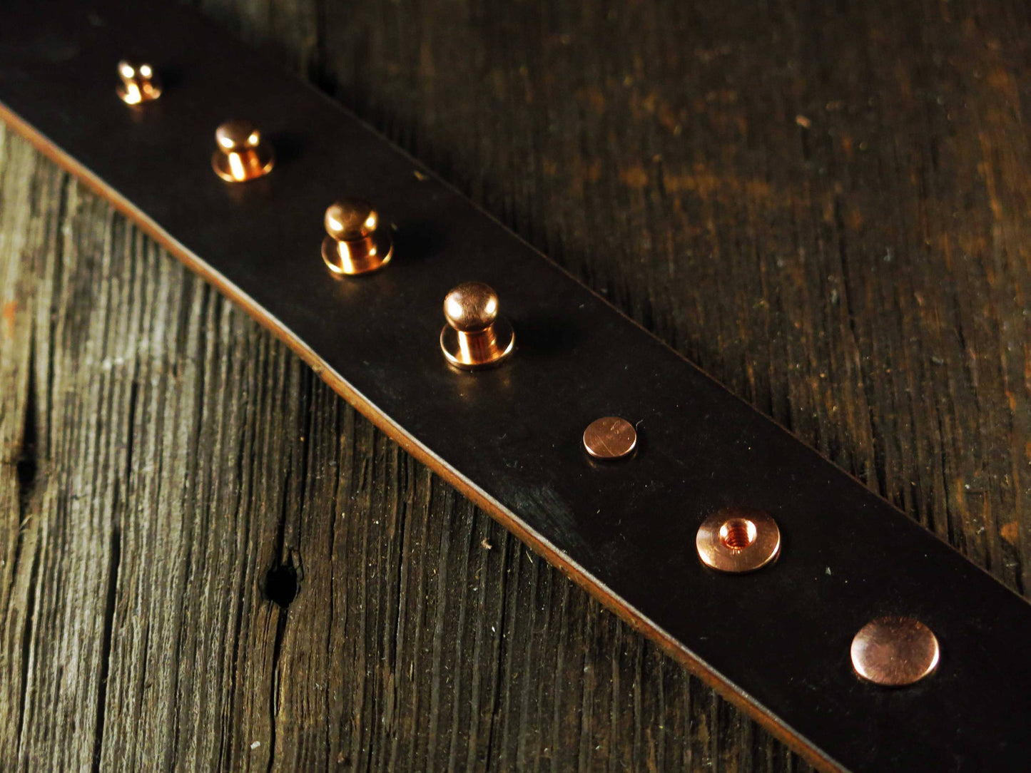 Copper Chicago Screws for Leather