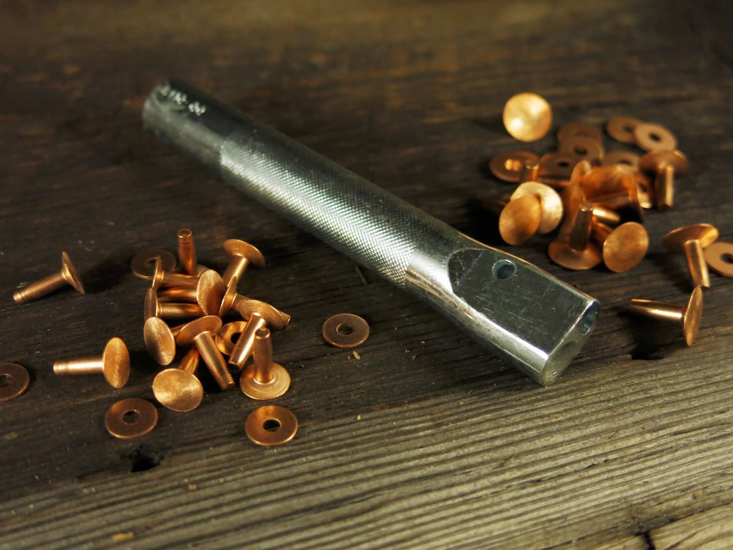 Copper Rivet and Burrs