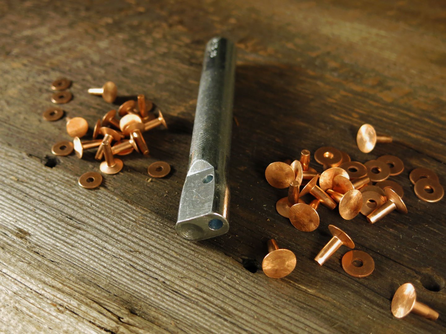 Copper Rivet and Burrs