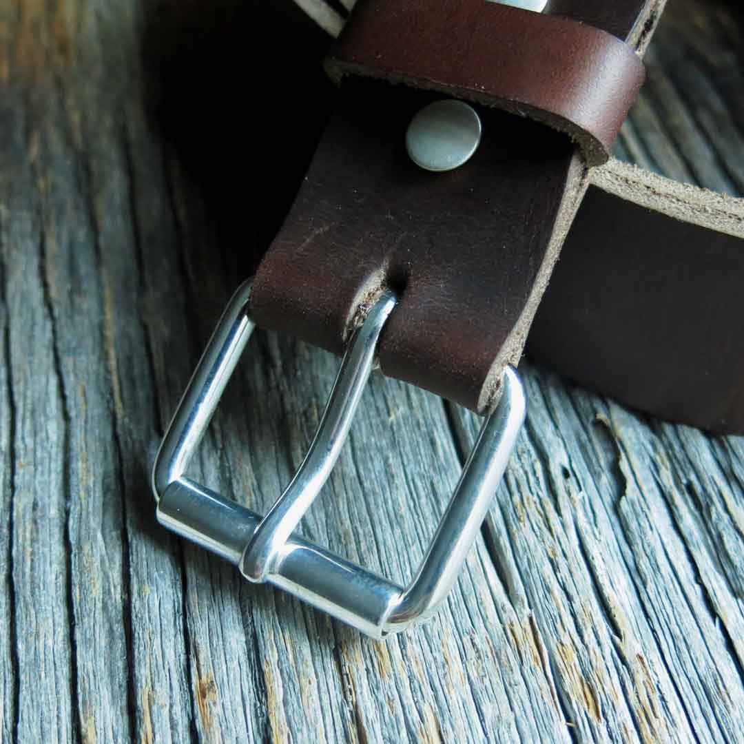 1 3/4" silver buckle