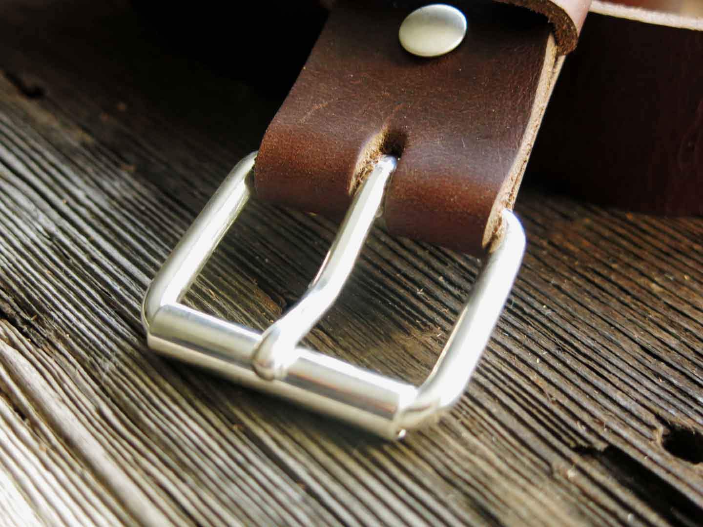 1 3/4" silver buckle