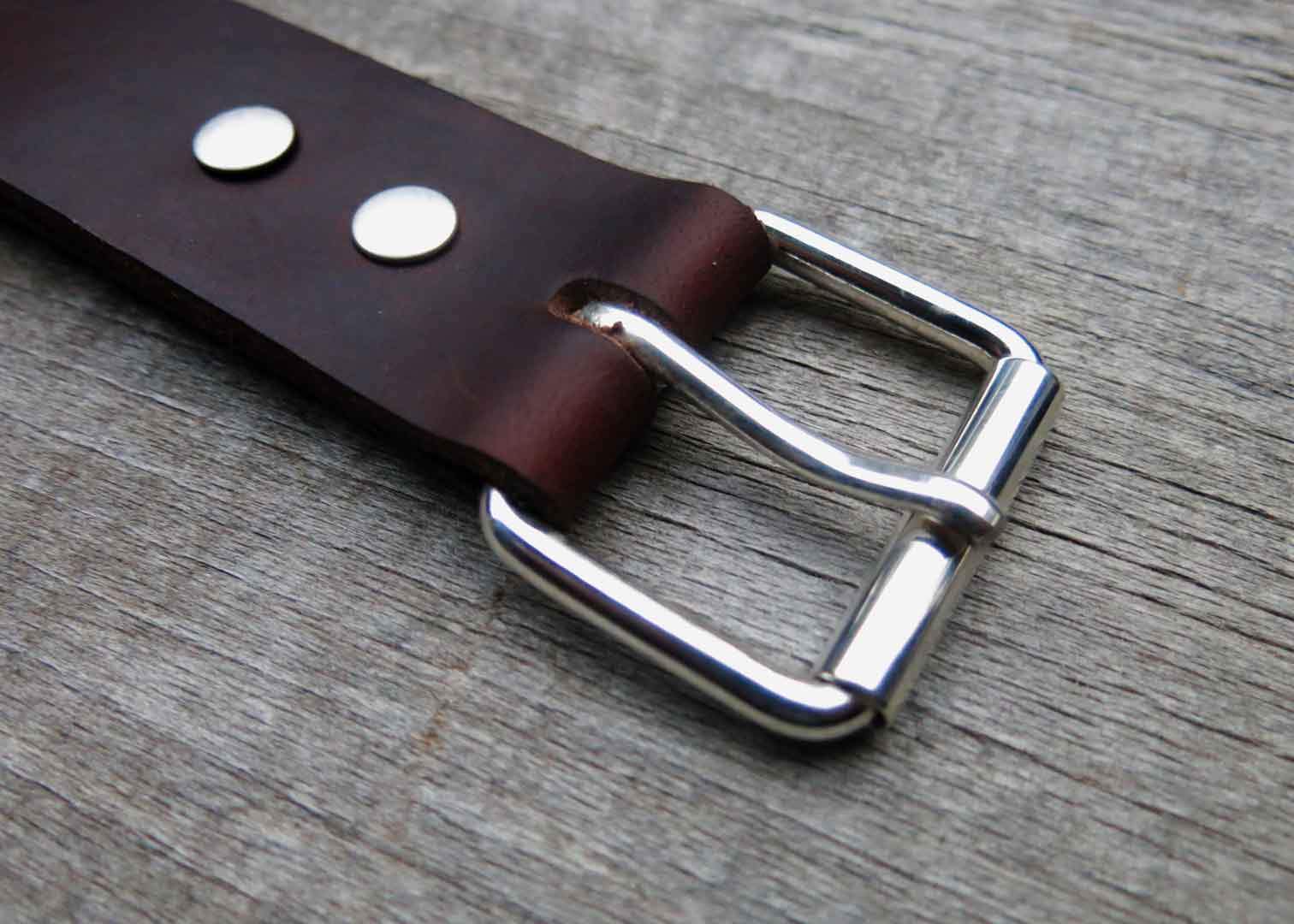 1 3/4" silver buckle