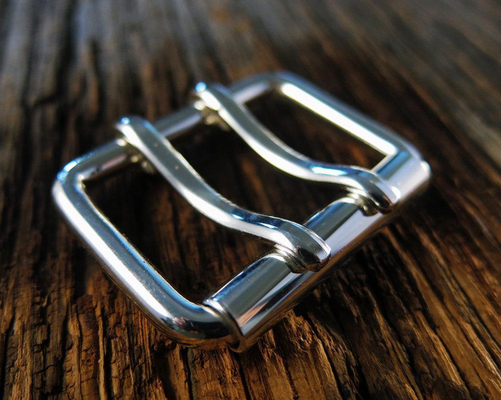 Solid Sterling Buckle Double for Leather